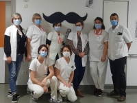 Movember, le service urologie-gynécologie de William Morey affiche les couleurs 