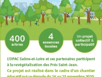 L’OPAC Saône-et-Loire plante sa première forêt urbaine aux Prés Saint-Jean