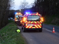 Un motard sérieusement blessé après un vol plané à Saint Sernin du Bois