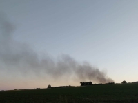 Un panache de fumée aperçu depuis Chalon sur Saône 