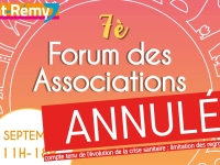 Le forum des associations de Saint Rémy annulé... 