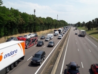  Gros ralentissement sur l'A6 au niveau de Chalon sur Saône suite à des feux de broussaille 