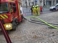 Gros dispositif de secours mobilisé aux abords de la Place de l'hôtel de ville à Chalon sur saône 