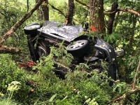 Un enfant gravement blessé dans une spectaculaire sortie de route à Broyes