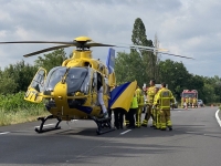 Une blessée grave, évacuée par hélicoptère, sur la RCEA au niveau de Montceau 