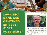 MUNICIPALES - 100 % bio dans les cantines en 2026, c'est possible 