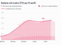 Coronavirus : visualisez le nombre de personnes hospitalisées en France et département par département