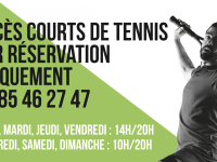 DECONFINEMENT - STADE  GARIBALDI -  Réouverture des deux courts de tennis à partir du vendredi 22 mai 