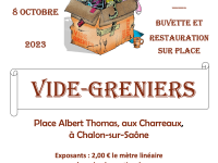 Le vide-greniers de l'Amicale des Charreaux annoncé pour le 8 octobre