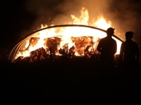 SAINT-DIDIER SUR ARROUX : 400 tonnes de fourrage en feu