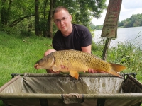 Première pêche de l'année pour Quentin en Saône 