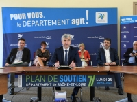 Le conseil départemental de Saône et Loire affiche un plan de soutien sans précédent à hauteur de 50 millions d'euros 