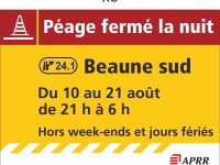 Attention fermeture annoncée pour le péage autoroutier de Beaune Sud