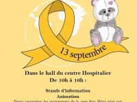 CANCERS PEDIATRIQUES - Septembre en or vous donne rendez-vous le 13 septembre à l'hôpital de Chalon 