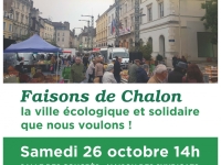 Faisons de Chalon la ville écologique, solidaire et citoyenne que nous voulons !