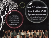 Concert ce week-end en l'Eglise du Sacré Coeur de Chalon 