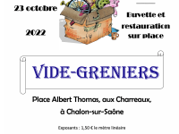 vide-greniers de l'Amicale des Charreaux le 23 octobre 