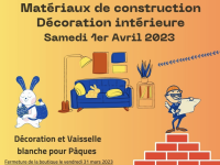 Vente spéciale matériaux de construction et décoration intérieurs chez Emmaüs Chalon 