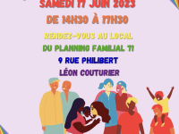 Le goûter des fiertés organisé par le Planning Familial 71 annoncé pour le 17 juin 