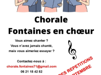 Fontaines en choeur annonce sa reprise 