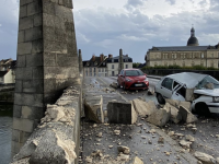 La foudre s'abat sur le Pont Saint Laurent à Chalon 