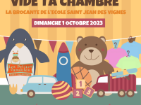 La brocante de l'école de Saint Jean des Vignes est programmée le 1er octobre 