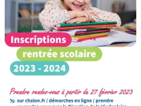 RENTRÉE SCOLAIRE 2023-2024 - Il est l’heure d’inscrire vos enfants pour la prochaine rentrée !