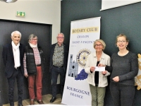 Le Rotary Chalon Saint-Vincent fait un don de 800 € à l’association PEL’MEL