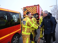 Yves Séguy, Préfet de Saône et Loire et André Accary, Président du Conseil départemental se sont rendus à Tory ce lundi matin après le terrible incendie 