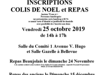 Comité de quartier St Cosme/Bellevue : Inscriptions pour les colis de Noël et repas