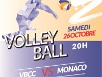 Samedi 26 octobre au gymnase de la Verrerie à 20 heures :  VBCC - AS MONACO