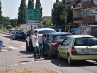 Chalon-sur-Saône : un accident matériel de la circulation provoque un gros embouteillage