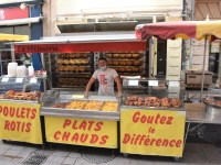 Marché de Chalon : Société 'ADO' des poulets de Bresse 100% français 