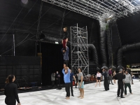 Grâce à l’Espace des Arts, Scène Nationale Chalon-sur-Saône, au Grand Chalon et au Ministère de la Culture, la compagnie de cirque ‘X Y’ était en résidence à Chalon-sur-Saône