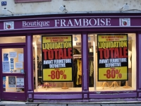 Liquidation avant fermeture : Tout doit disparaitre au magasin « Framboise » 