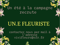 Viviane du magasin de fleurs " Un été à la Campagne" recrute