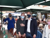 De passage à Chalon, le Ministre de la Santé Olivier Véran fait une pose déjeuner au restaurant « Le Verre Galant »