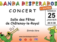 Samedi 25 janvier 2020 : Concert de l’Harmonie Banda à la salle des fêtes