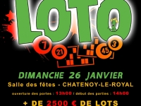 Dimanche 26 janvier 2020 : grand Loto de la Banda Desperados de Châtenoy-le-Royal