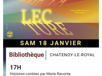 Samedi 18 janvier 2020 : Nuit de la lecture à la Bibliothèque Municipale