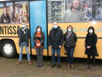 Le bus de l’Apprentissage de passage au collège Louis Aragon