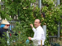 La photo du jour : Le Maire de Châtenoy le Royal grappille dans la vigne !