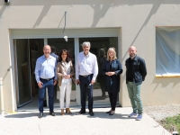 André Accary Président du département de Saône et Loire en visite à Châtenoy-le-Royal