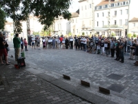 Nouvelle manifestation en soutien à la famille Yeganyan devant la mairie de Chalon-sur-Saône