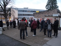 Action symbolique contre les E3C  annulée hier  devant le lycée Pontus de Tyard