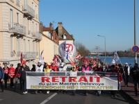 2000 manifestants ce jeudi à Chalon-sur-Saône contre la réforme des retraites, selon les syndicats