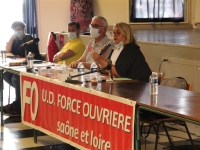 Le comité départemental de Force Ouvrière réuni à Chalon sur Saône 