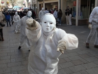 Happening des Marcheurs Blancs contre «les privations de libertés» à Chalon-sur-Saône