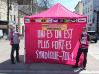 Élections dans les TPE : L'Union Syndicale Solidaires 71 en campagne sur la Place de Beaune