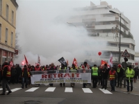 5700 manifestants ont défilé dans les rues de Chalon-sur-Saône contre la réforme des retraites